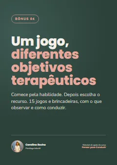 Capa do bônus: Um Jogo, Diferentes Objetivos Terapêuticos